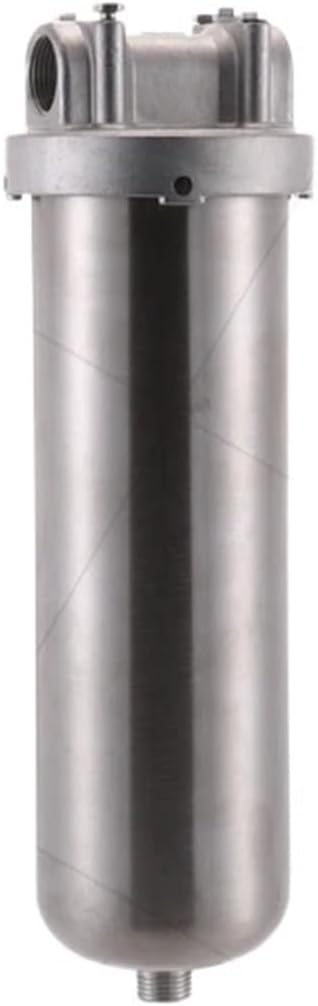 Stainless Steel Industrial 10" Filter Housing 3/4" with Drain Port water prefilter(10clamp dn15 50uSS)