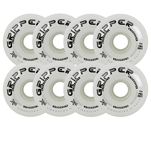 Labeda Roller Hockey Wheels Gripper Crossover Soft 76A White 76Mm 80Mm Hilo #TOP7