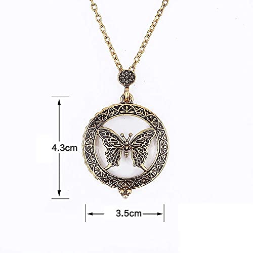Lance-collier pendentif avec loupe CRODY pour lecture de journal