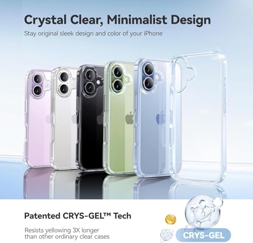 Image of REALCASE Stylish Silicone Back Cover Case for iPhone 17 | Scratch Resistant Protective Crystal Clear Transparent Shock Proof Bumper Back Cover Case for iPhone 17