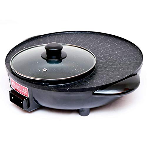 Image of 2 in 1 Multifunctional Electric BBQ Hotpot with Grill Pan