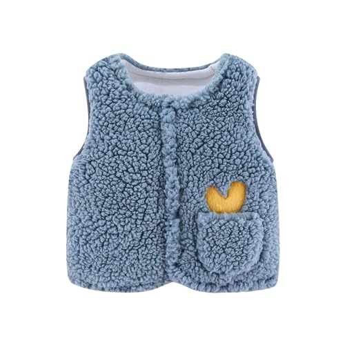 Newborn Fleece Vest Baby P𝐨lar Fleece Cute Button Jackets Boy Girl Sleevless Comfortable Winter Warm Outerwears