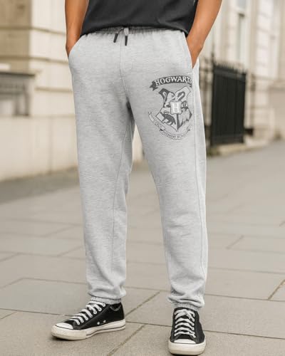 Image of Bewakoof Official Harry Potter Merchandise Gryffindor Men's Graphic Print Oversized Fit Terry Joggers