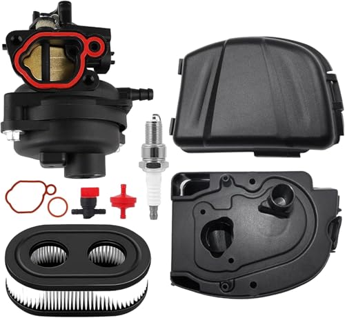 285318 Carburetor for Craftsman M220 model 12A-A26B793 Lawn Mower, includes Air Cleaner Cover, Base Air Cleaner, and Air Filter.