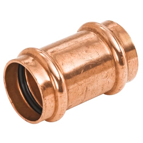 Image of NIBCO Fig No PC601, 3 in. Copper Repair Coupling Press, Leak Detect