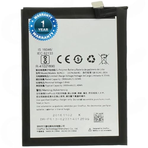 Image of Original BLP613 Battery for Oneplus 3 A3003, A3000, SM-A3000 Battery with 1 Year Warranty***** (T36)
