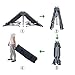 KingCamp Camping Cot Double 2 Person Oversized Anodized Steel Frame Portable Folding Bed Portable with Wheeled Carry Bag