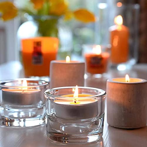 Müller Scented Tealight Candles, Scent: Exotic Fruits, Pack of 24 Colored Tea Lights, 4 Hours Long Burning Small Candles - Image 2
