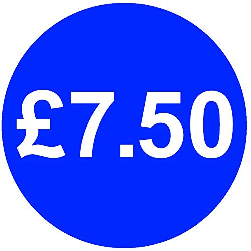30mm Price Stickers Pack of 500 - Bright Blue - £7.50