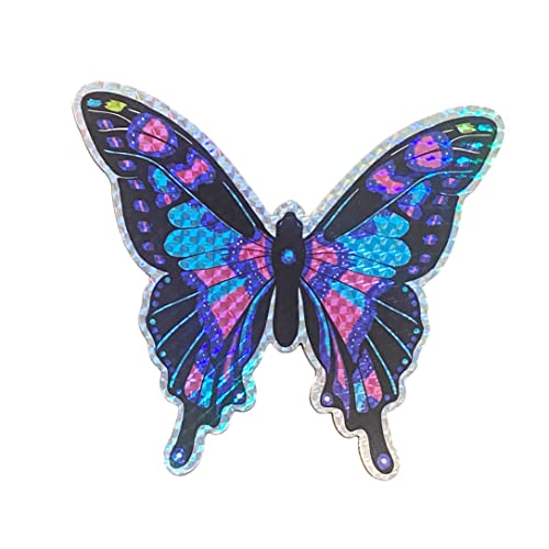 Imán decorativo mariposa holográfico 6.5 pulgadas