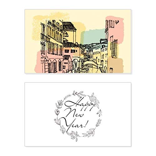 Tarjeta conmemorativa de Venecia para decorar tu hogar y felicitar el Año Nuevo