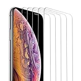 SEYOO [5-Pack] Screen Protector Compatible with iPhone Xs & iPhone X Tempered Glass Screen Protector 5.8 Inch, Anti-Scratch, Anti-Fingerprint, Bubble Free