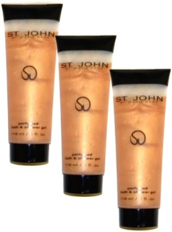 St. John by Marie Gray for Women. Perfumed Bath & Shower Gel Pack Of 3 X 4.0 Oz / 12 Ml