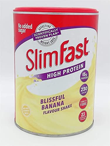 SlimFast High Protein Meal Replacement Shake Summer Banana 365g Take Advantage of The Slim Fast Magic to Lose Weight, Feel Energised and in Control of Your Life