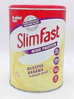 SlimFast High Protein Meal Replacement Shake Summer Banana 365g Take Advantage of The Slim Fast Magic to Lose Weight, Feel Energised and in Control of Your Life