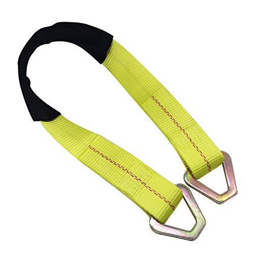Kje Axle Tie Down Strap, 2"X36" Premium Axle Tie Down Strap With D-Ring Up To 10000Lbs Capacity And Protective Sleeve-High Tension Proof & Heavy-Duty (1Psc X 10000Lbs) #TOP2