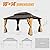 10x14ft Cedar Wood Gazebo, Solid Wood Hardtop Gazebo with Galvanized Steel Double Roof, Netting & Curtains, Outdoor Gazebo for Patio, Backyard, Deck, Lawns (Brown-06)