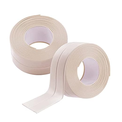 Zhongtou 2 Piezas Autoadhesiva Cinta de Sellador Impermeable PVC Cinta de Calafateo Antimoho para Baño/Cocina/Inodoro/Esquina de Pared/Bañeraa Baño/Cocina/Inodoro/Esquina de Pared/Bañera Beige