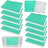 Motipuns 50 Pack Paint Booth Exhaust Filter Pad 20' x 20' x 2.4', Fiberglass Spray Paint Booth Filters Airbrush Spray Heavy Duty Fiberglass Arrestor Pad(Green)