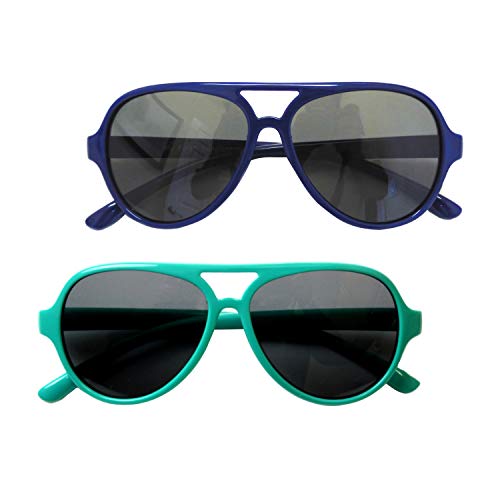 BIB-ON Top Flyer 2 Pack– Toddler's First Sunglasses for Ages 2-4 Years