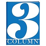 BookFactory 3 Column Book/Hardbound Columnar Notebook (Three Columns Columnar Book) Logbook - Soft Touch Laminate Hardbound, 100 Pages, 8.5'' x 11'' (Made in USA)