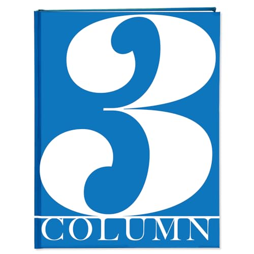 BookFactory 3-Spaltenbuch/gebundenes Säulenheft (drei Spaltenbuch) Logbuch – Soft-Touch-Laminat, gebunden, 100 Seiten, 21,6 x 27,9 cm (COL-100-7CS-VM (Spalte 3) – LX)