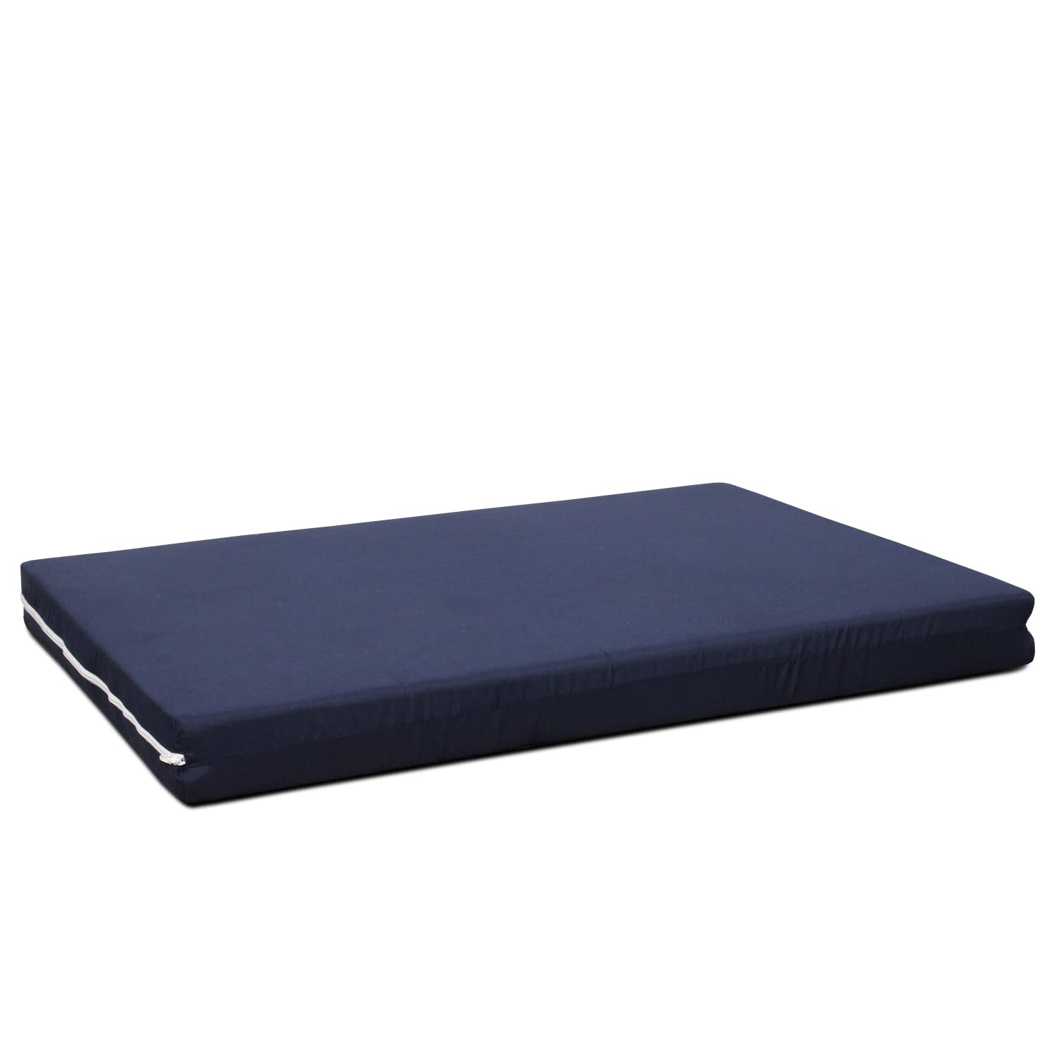 Evergreenweb - Caseta para perros de interior, talla grande, colchón con 2 fundas de recambio desenfundable y lavable, cama para mascotas, cojín ortopédico para perro, tejido masajeador azul