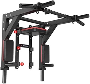 Pull Up Bar Home Exercise Bar Extra Wide Pull Up Bar Chin-Up for Upper Body Workout Strength Body Sculpture Horizontal Bar with Padded Handles with Punch Bag Eyelet