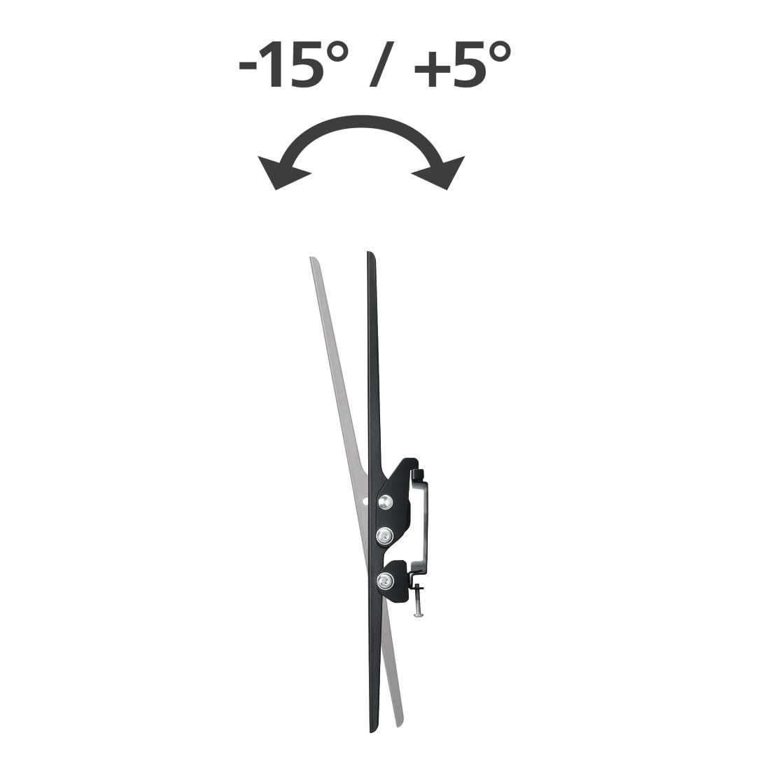 Hama Supp. Parete TV inclinabile, 191 cm (75"), fino a q. 60 kg