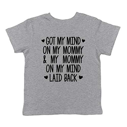 SpiritForged Apparel Got My Mind On My Mommy and My Mommy On My Mind Infant T-Shirt, Light Gray 24 Months