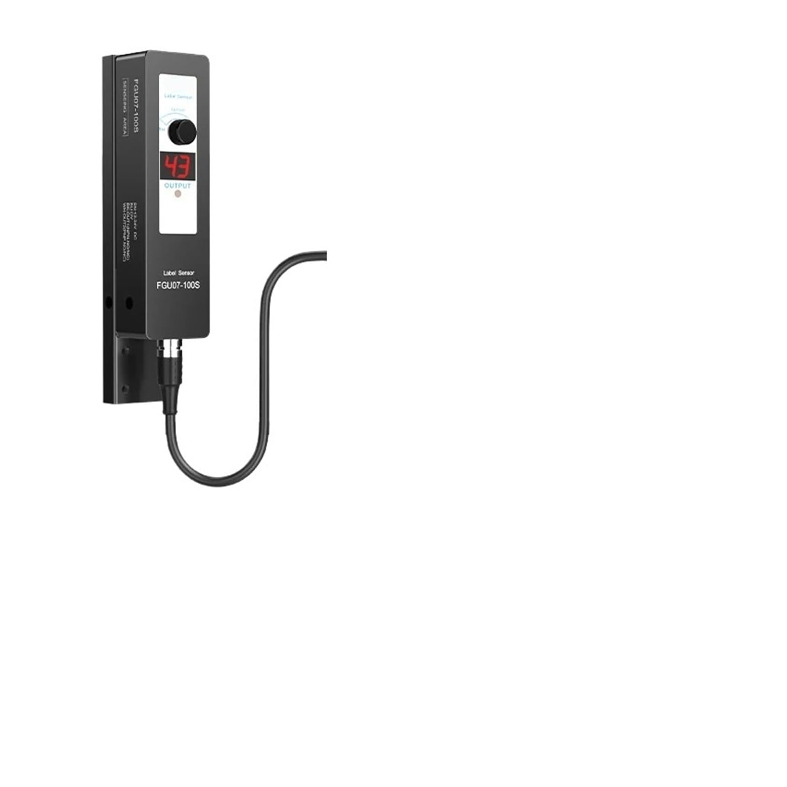Rilevatore di Etichette FGU07-100S Etichettatrice Automatica con Display Digitale e Regolazione Manuale, manopola di Regolazione del sensore delle Etichette 10-30 V CC