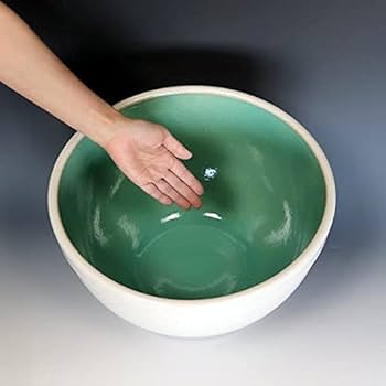 Amazon.co.jp: 信楽焼 睡蓮鉢【13号白カスミ水鉢 su-0253】すいれん鉢