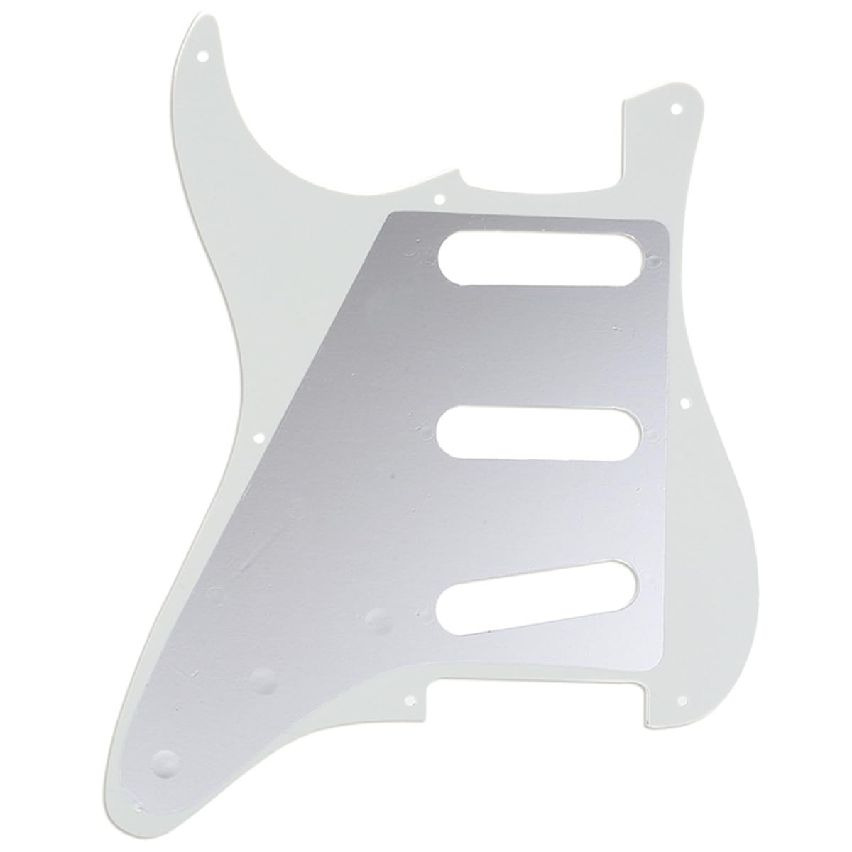Musiclily Pro 8-Hole 50s 57 Vintage Style Strat SSS Guitar Pickguard for American Stratocaster 3Ply Parchment - Image 3