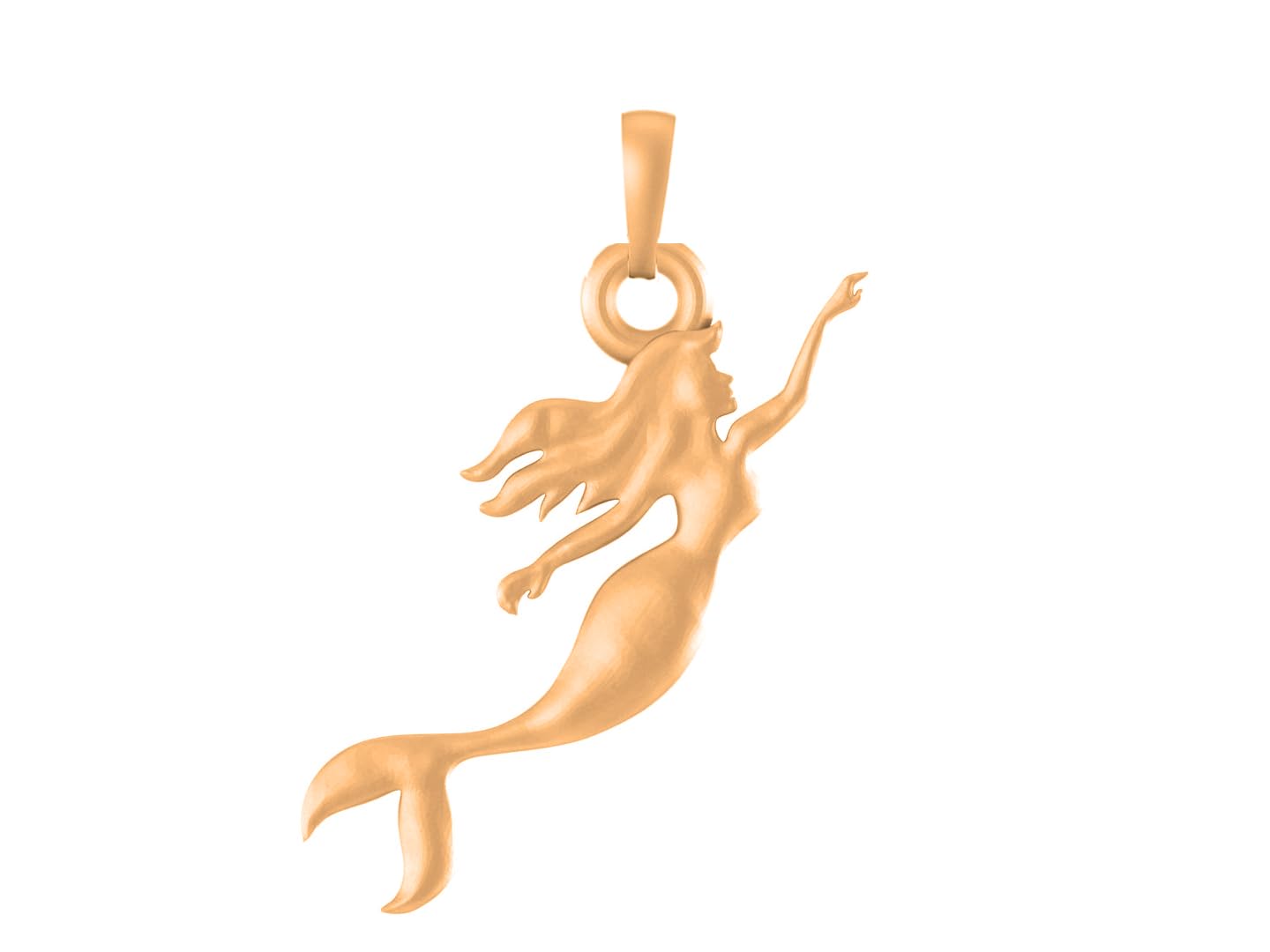 akshat sapphire 925 Sterling Silver Golden Ambitious and Stylish divine Mermaid Pendant Ambitious and Stylish divine Mermaid Locket for Men and Women - PM7301_Gold-picture-29