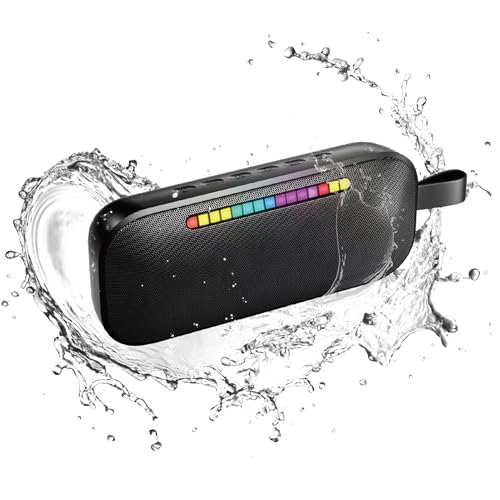 LFS Portable Bluetooth Speaker,IPX7 Waterproof Speakers Bluetooth Wireless,20W Portable Speaker with 24Hours Playtime, for Travel,Home,Pool,Outdoor Portable Bluetooth Speakers(Black)