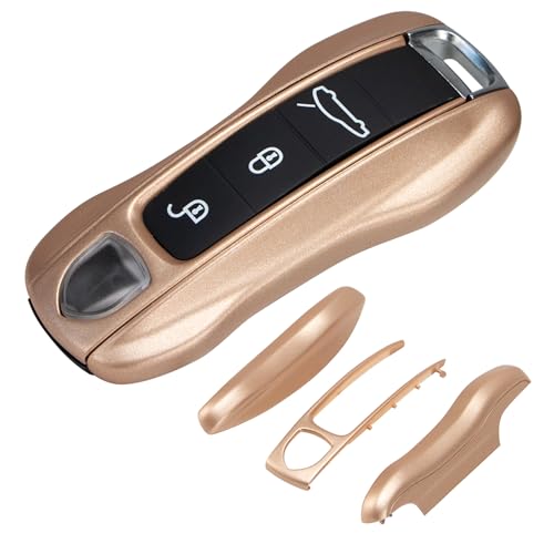 Coque de clé dorée pour Porsche protection de type MK2 boîtier ABS peint