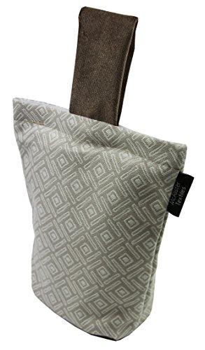 McAlister Textiles Elva - Tope decorativo para puerta con diseño geométrico moderno, mezcla de algodón Cover
