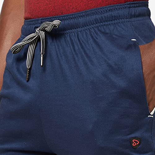 Image of sporto Anthra Melange Modern Slim Fit Track Pants for Men with Zippered Pockets