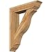 Ekena Millwork BKT0806X36X44FST01RWR Funston Traditional Rough Sawn Bracket w/Offset Brace, Western Red Cedar