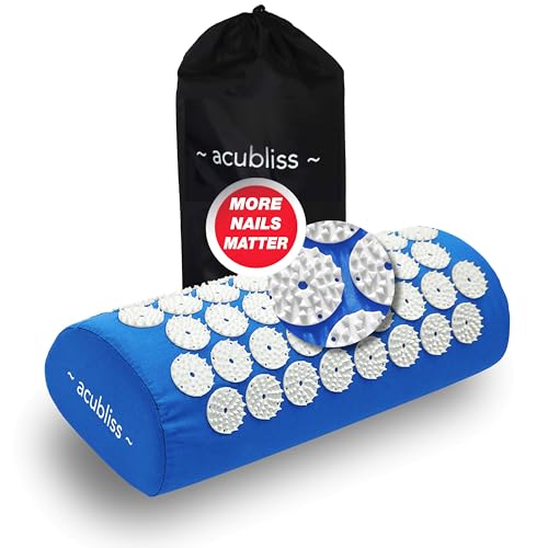 Acubliss Almofada lombar portátil + confortável de acupressão pre...