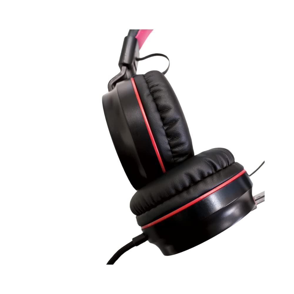 AC Milan IP952 Cuffie Stereo con Filo 1,5m, Cavo AUX 3.5mm + adattatore USB-C