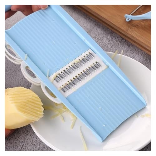 Multifuncional Cortador de Verduras 4 en 1 Azul 2 pzas miniatura 3