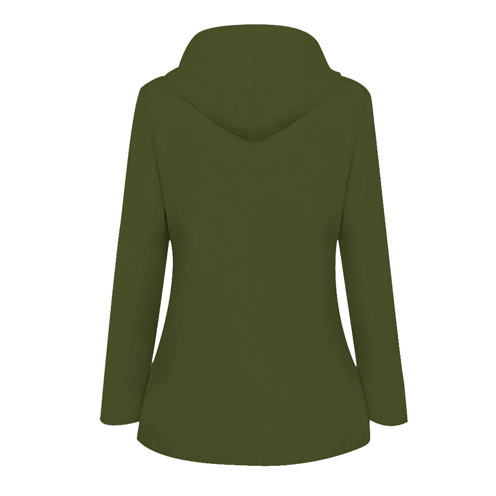 Regenjacke Damen Gefüttert Regenmantel Winter Warm Windbreaker Mit Taschen Kapuzenjacke Winddicht Damen-Jacken Einfarbig Wanderjacke Mit Knöpfen Jacke Mit Reissverschluss Regenjacken Elegant