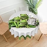Occasions : cette nappe ronde est idéale pour une utilisation décorative ou fonctionnelle (café, dîner, brunch, buffet, pique-nique, mariage, fête, etc.). Convient à tous les intérieurs et extérieurs, ainsi que pour toutes les tables rondes (table d'appoint, table à manger, table de ferme, etc.).