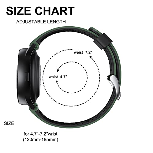 FunBand Compatible with Galaxy Watch5 40mm 44mm /Galaxy Watch5 Pro 45mm Galaxy Watch 4 40mm /44mm,20mm Printed Soft Silicone Classic Bracelet Replacement Band fit for Watch 4 Classic 42mm / 46mm - Image 4