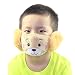Masque chaud en peluche pour enfant - Pour l'automne et l'hiver - Kaki