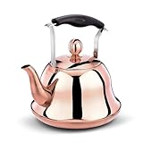 Teekessel – 3,2 l Edelstahl-Teekanne für alle Herde – elegantes Design für Zuhause und Küche