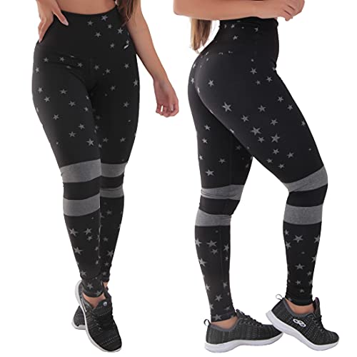 Kit com 3 Calças Legging Mescla Sublimadas
