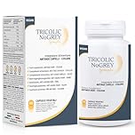 Tricolic NoGrey Lycomplex | Integratore Antigrigio e Antietà per Capelli | Sostiene la Naturale Colorazione dei Capelli | Con NMN, Resveratrolo, Rame e Biotina | 60 Capsule Vegetali