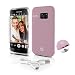 Samsung Galaxy S7 Phone Case - Lite-Me Selfie Lighted Edge Smart Mobile Case with Built-in Power Bank, LED Lights - Heavy Duty Cellphone Protection Cover for Men/Women - SereneLife SL302S7PN (Pink)